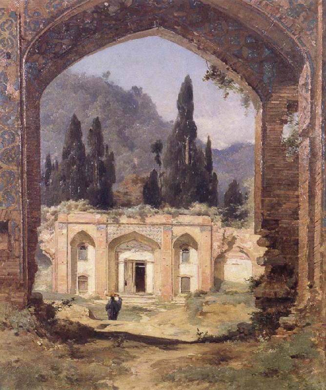 Jean-Paul Laurens Ruins of the Palace of Asraf Spain oil painting art